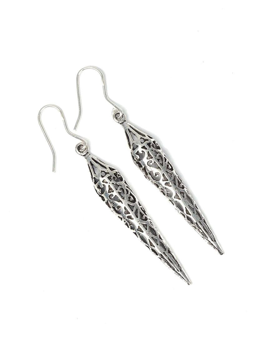 women silver drop earrings - 20309538 -  Zoom Image - 0