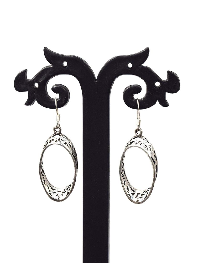 women silver hoop earrings - 20309539 - Standard Image - 2
