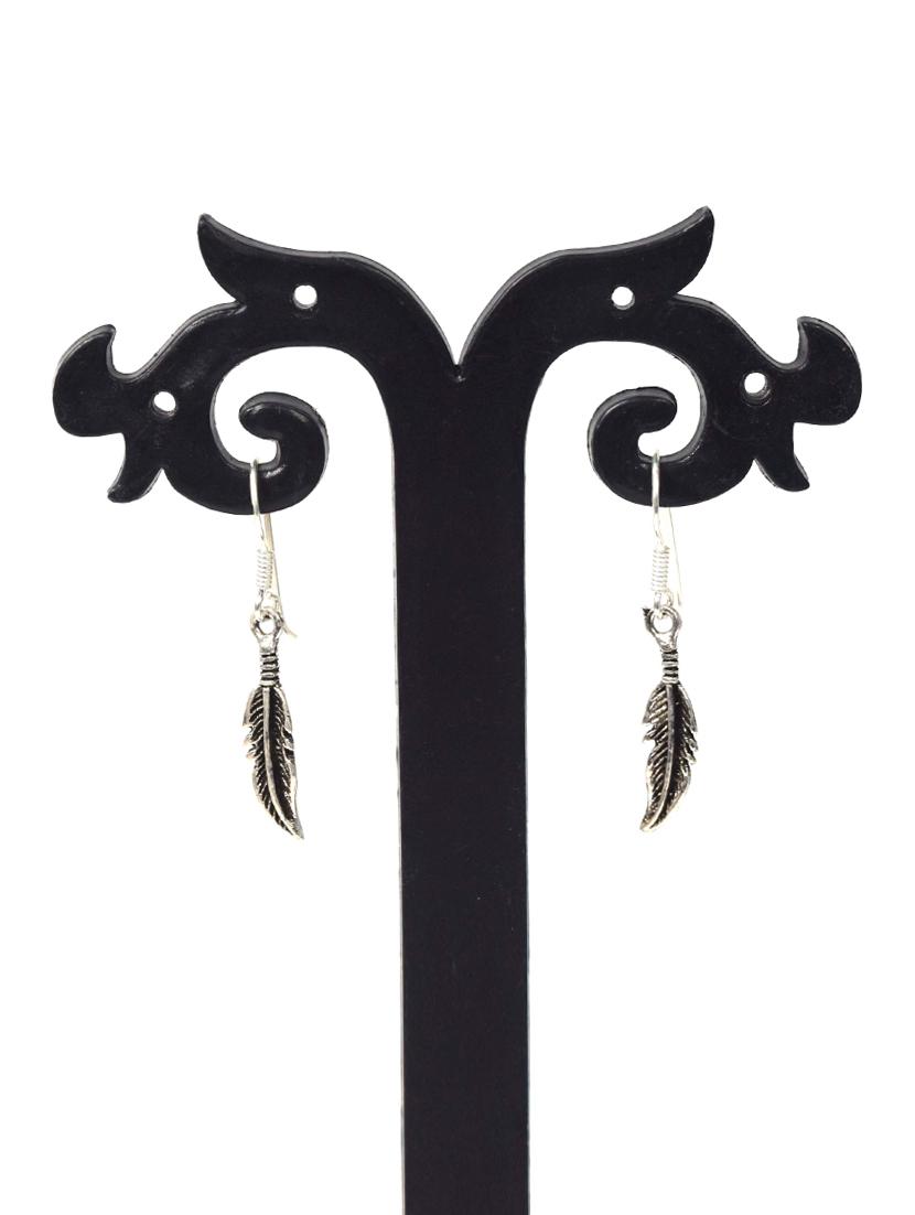 women silver drop earrings - 20309541 - Standard Image - 2