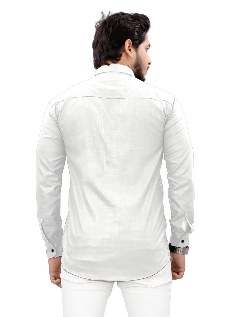 mens self design casual shirt - 20310497 - Standard Image - 2