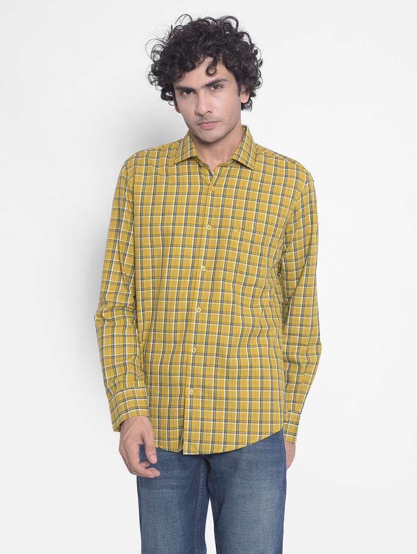 mens checks casual shirt