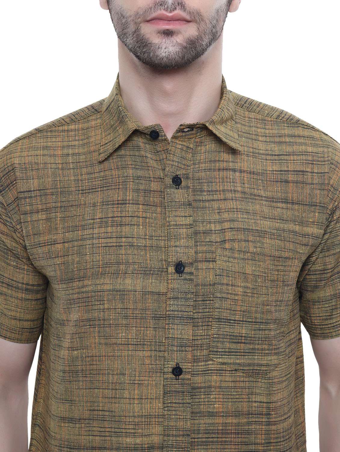 mens melange formal shirt - 20311305 -  Standard Image - 2