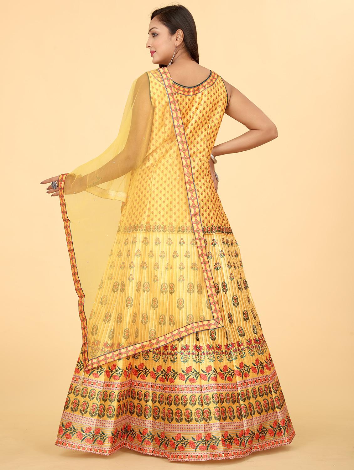 pink silk flared gown - 20318202 - Standard Image - 2