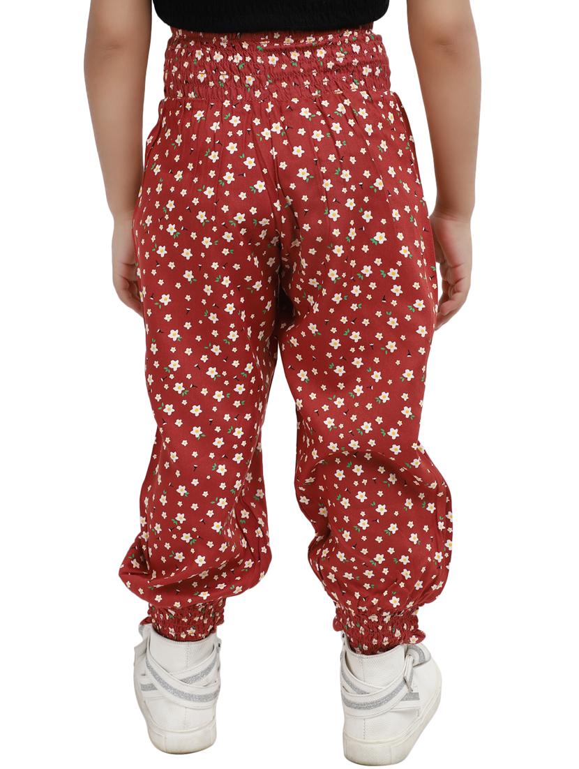 girl floral print jogger trouser - 20318404 - Standard Image - 2