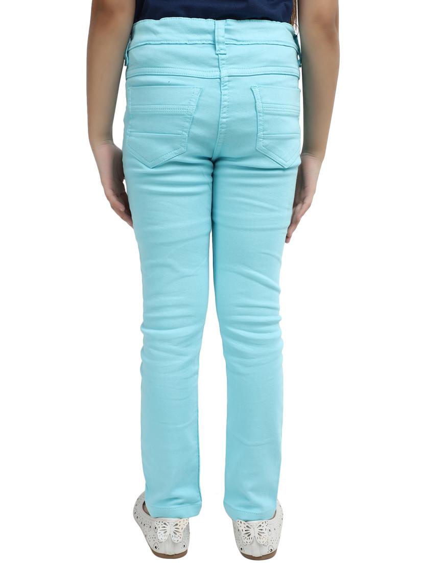 girls solid slim fit jeans - 20318418 - Standard Image - 2