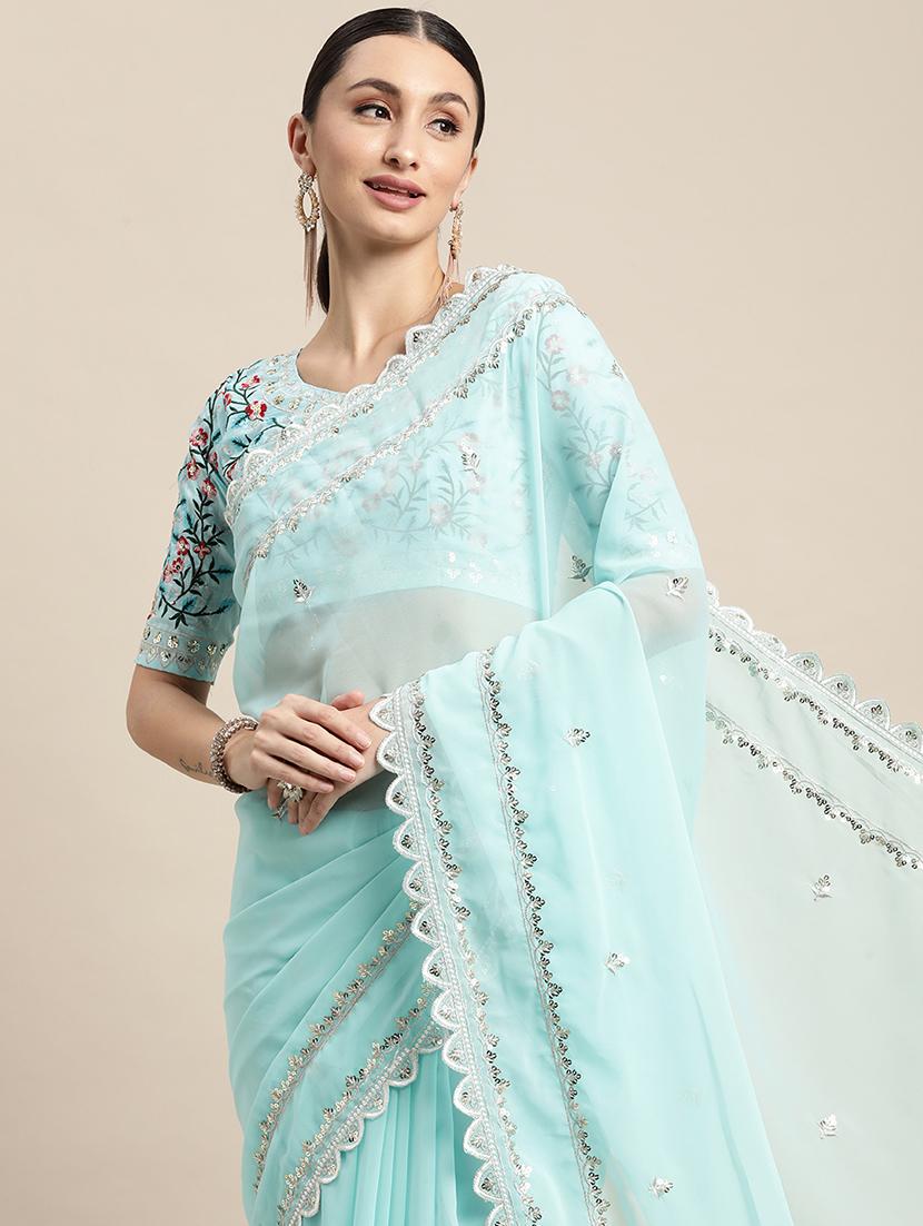 women's embellished saree - 20320570 - Standard Image - 2