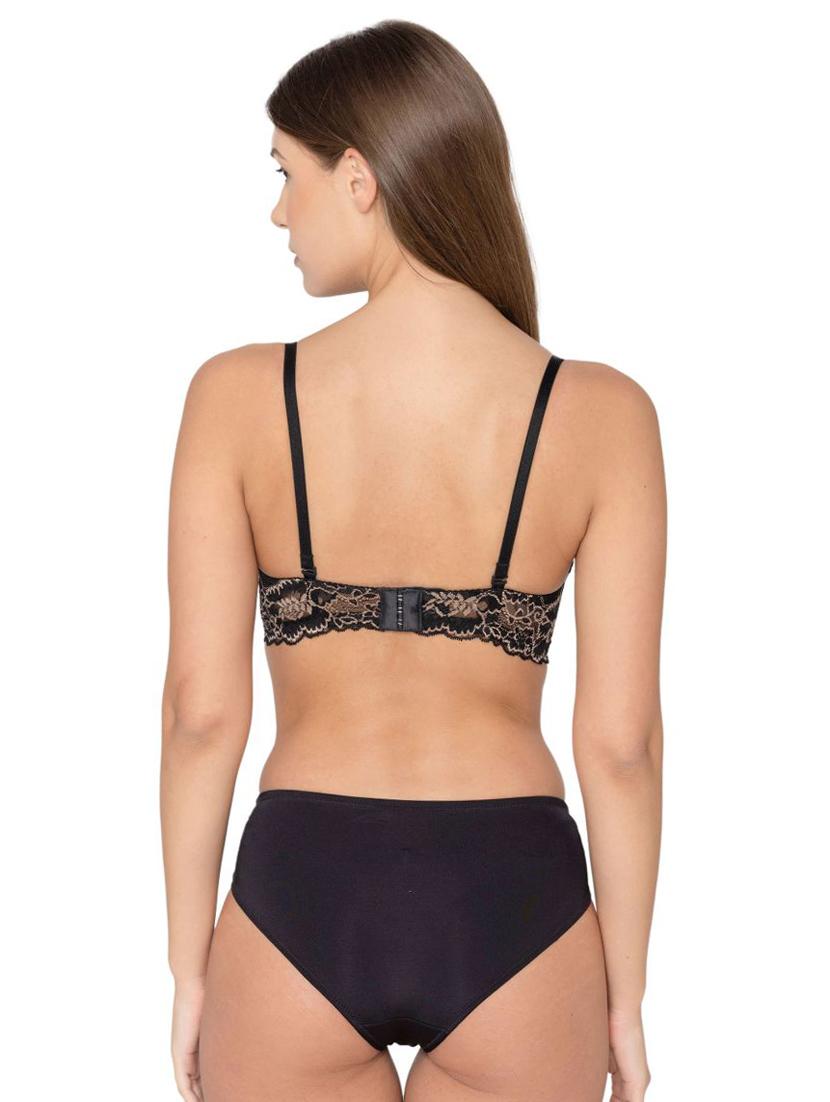 black lace bra and panty set - 20322102 - Standard Image - 2