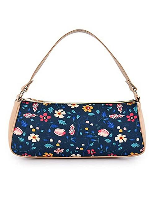 blue canvas hobo handbag - 20322561 -  Standard Image - 0