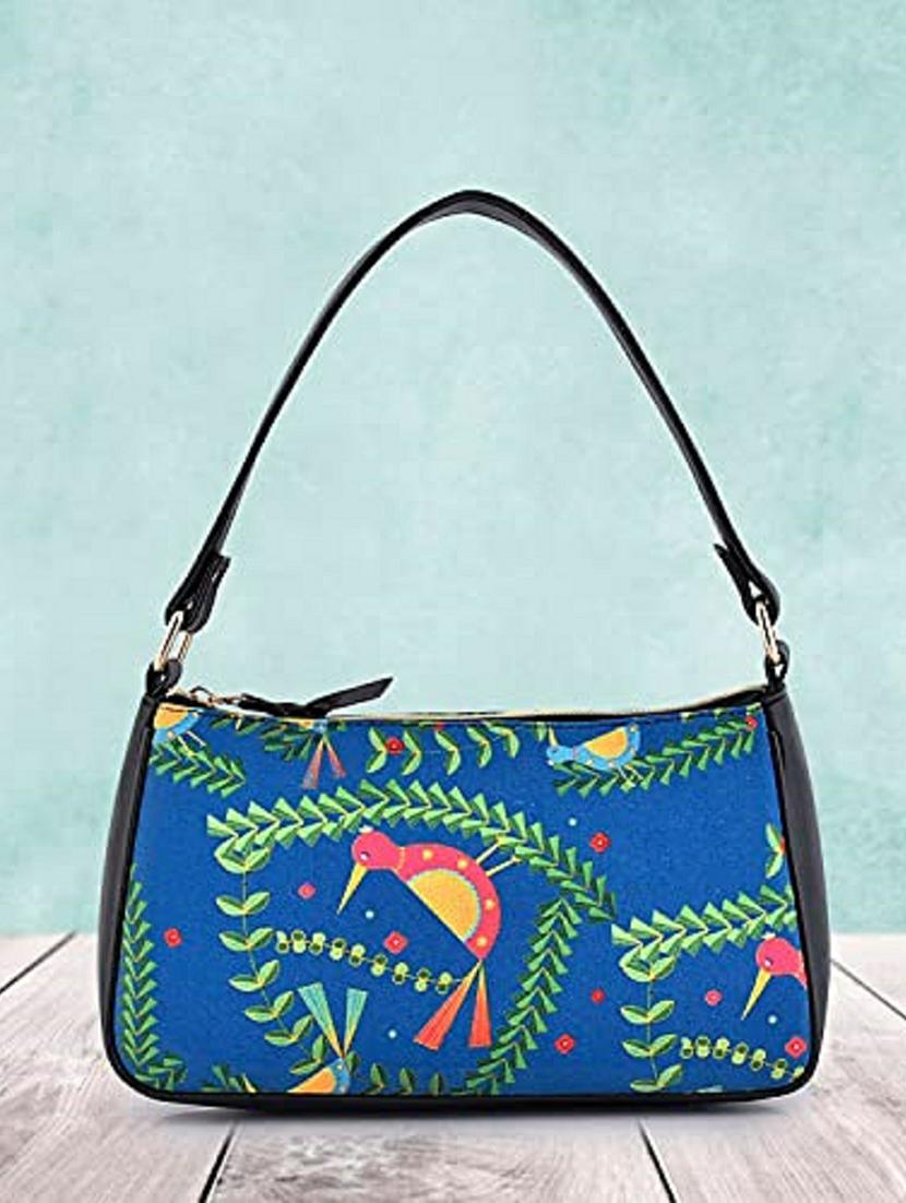 blue canvas hobo handbag - 20322562 - Zoom Image - 0