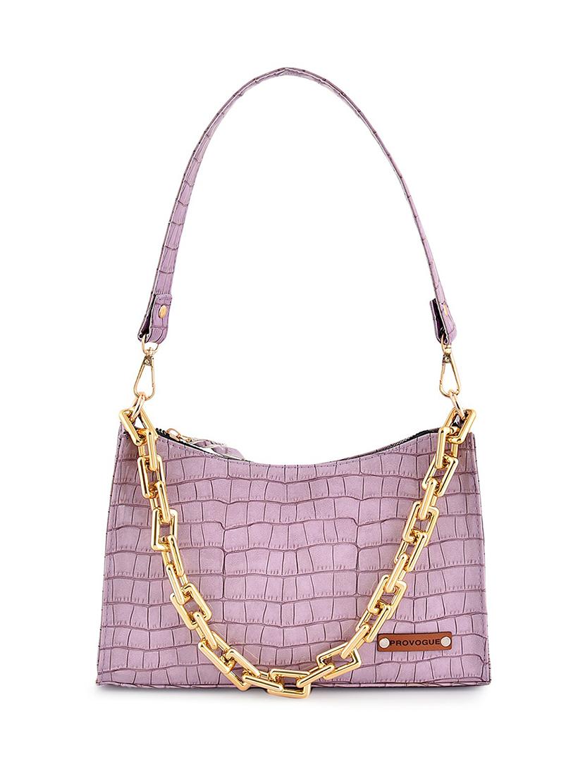 purple leatherette (pu) hobo handbag - 20322581 -  Zoom Image - 0