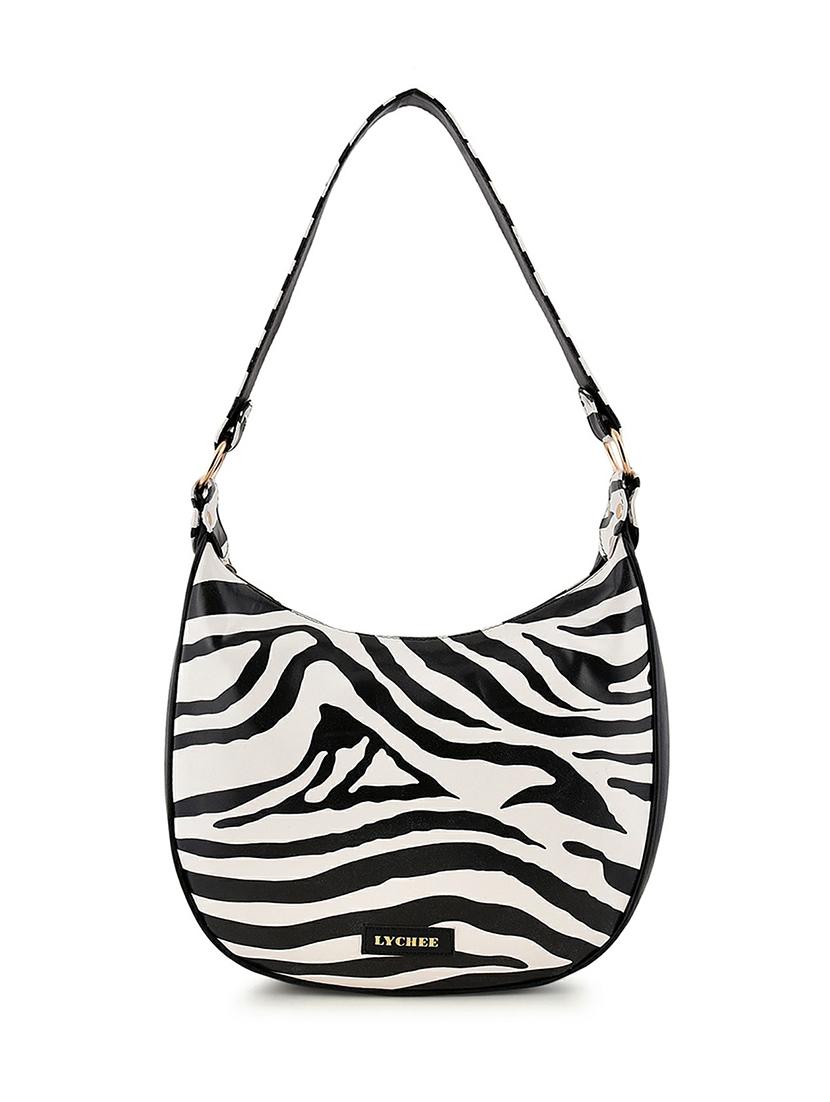 white leatherette (pu) hobo handbag - 20322587 - Zoom Image - 0