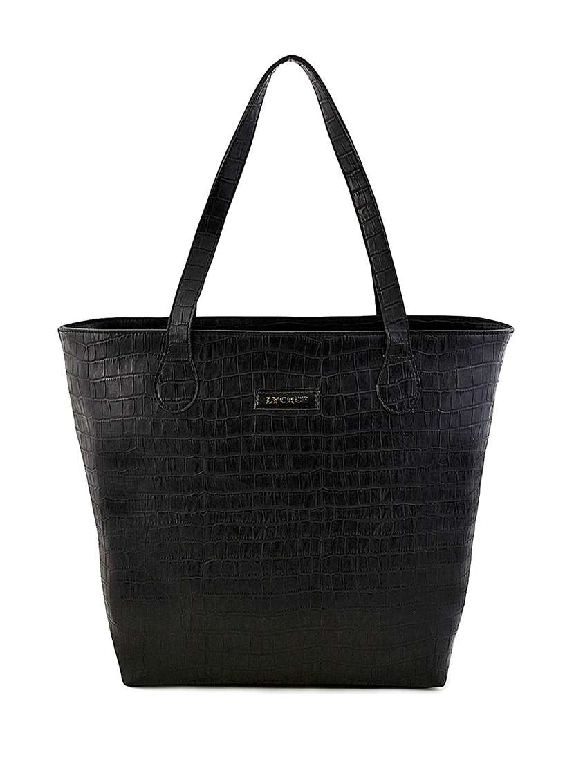 black leatherette (pu) hobo handbag