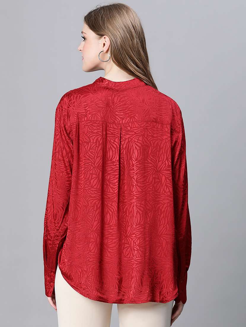 red self design regular top - 20322881 -  Standard Image - 2