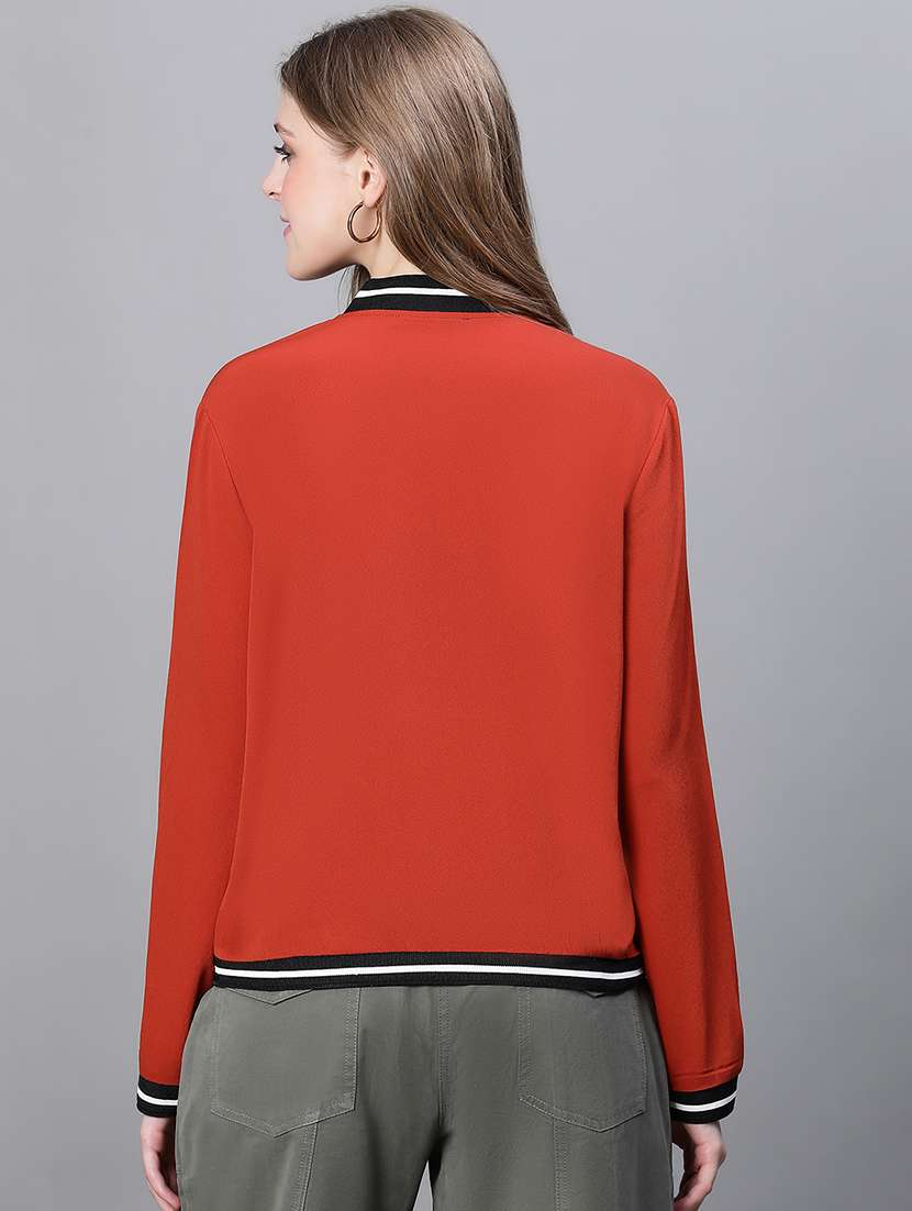 women red stripes bomber jacket - 20323092 -  Standard Image - 2