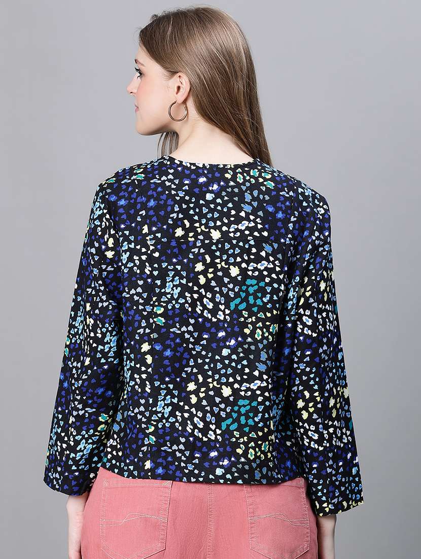 multi colored printed jacket - 20323095 - Standard Image - 2