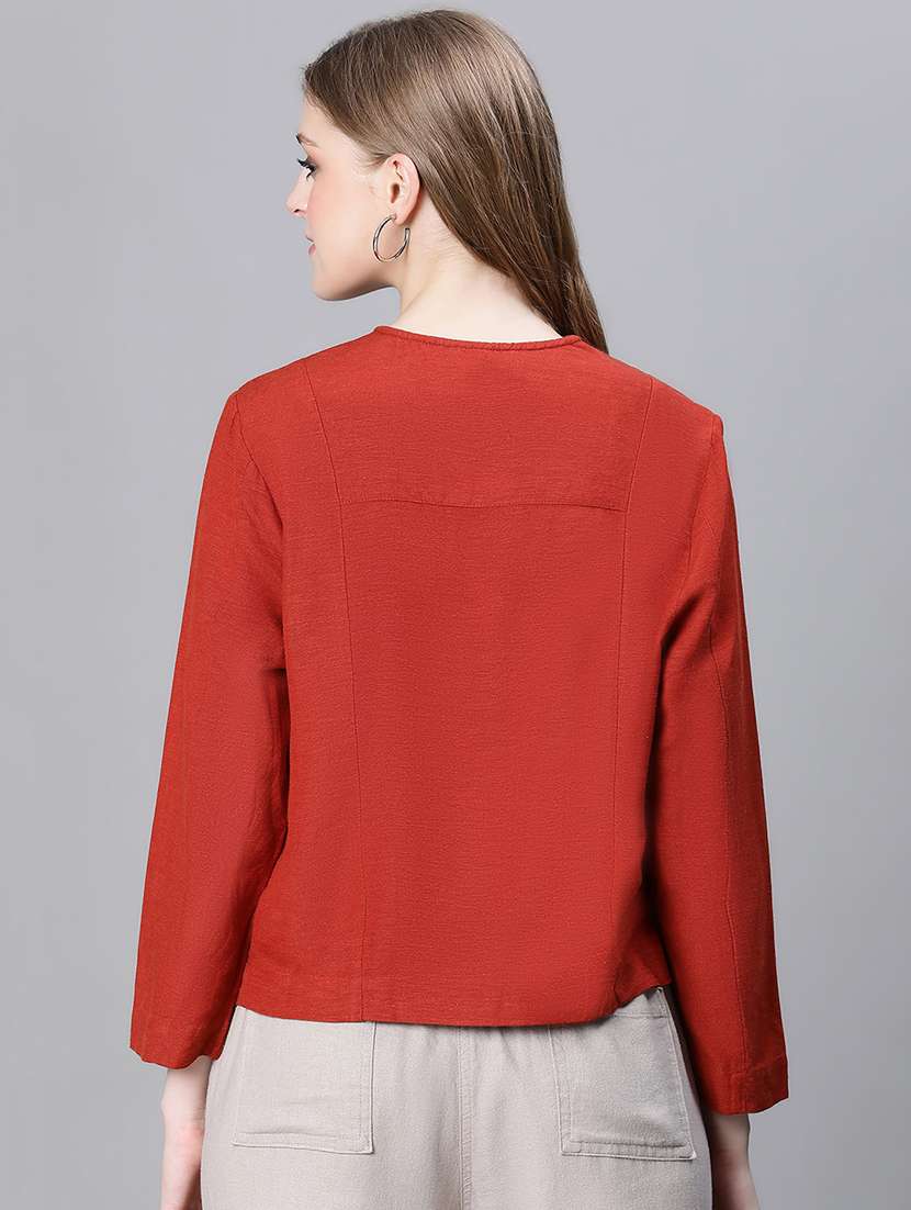 red solid regular jacket - 20323098 -  Standard Image - 2