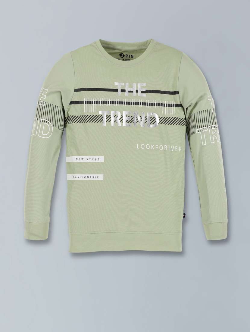 boys typography print detailed t-shirt