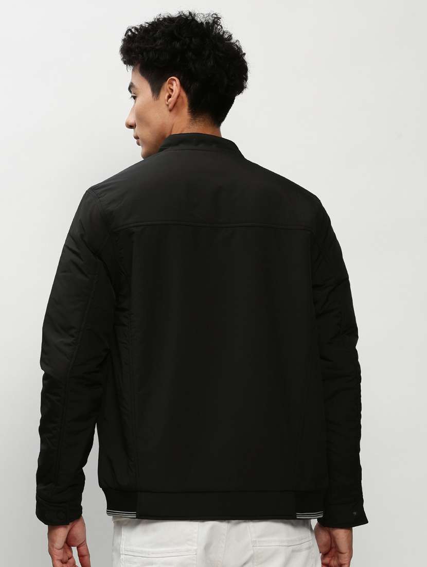 black nylon bomber jacket - 20325201 -  Standard Image - 2