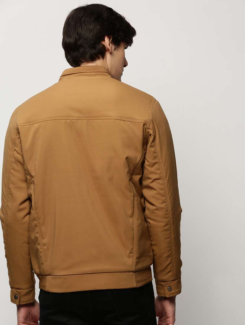 brown nylon bomber jacket - 20325224 -  Standard Image - 2