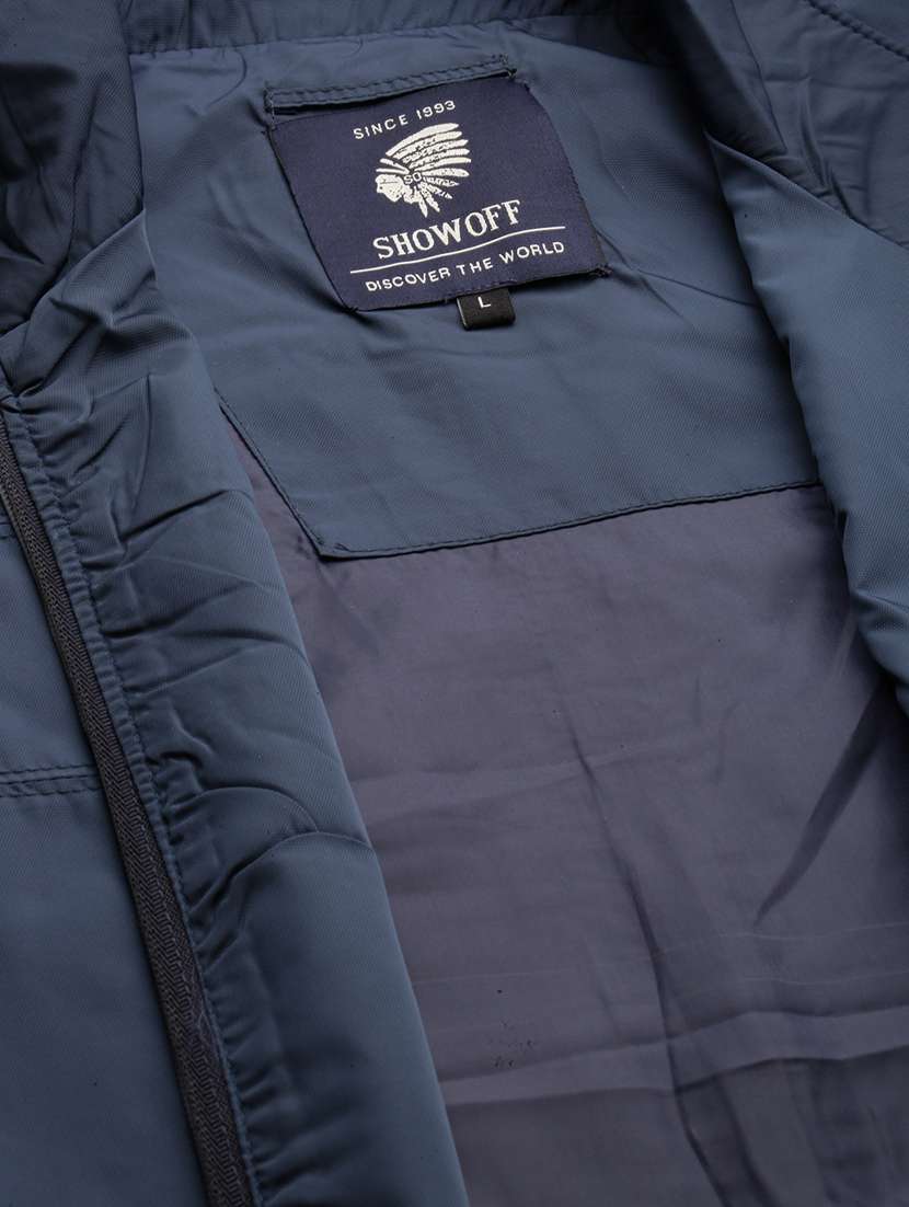 navy blue nylon bomber jacket - 20325241 -  Standard Image - 7