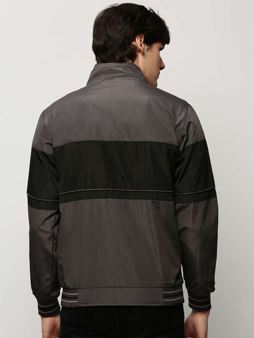 grey nylon bomber jacket - 20325247 -  Standard Image - 2