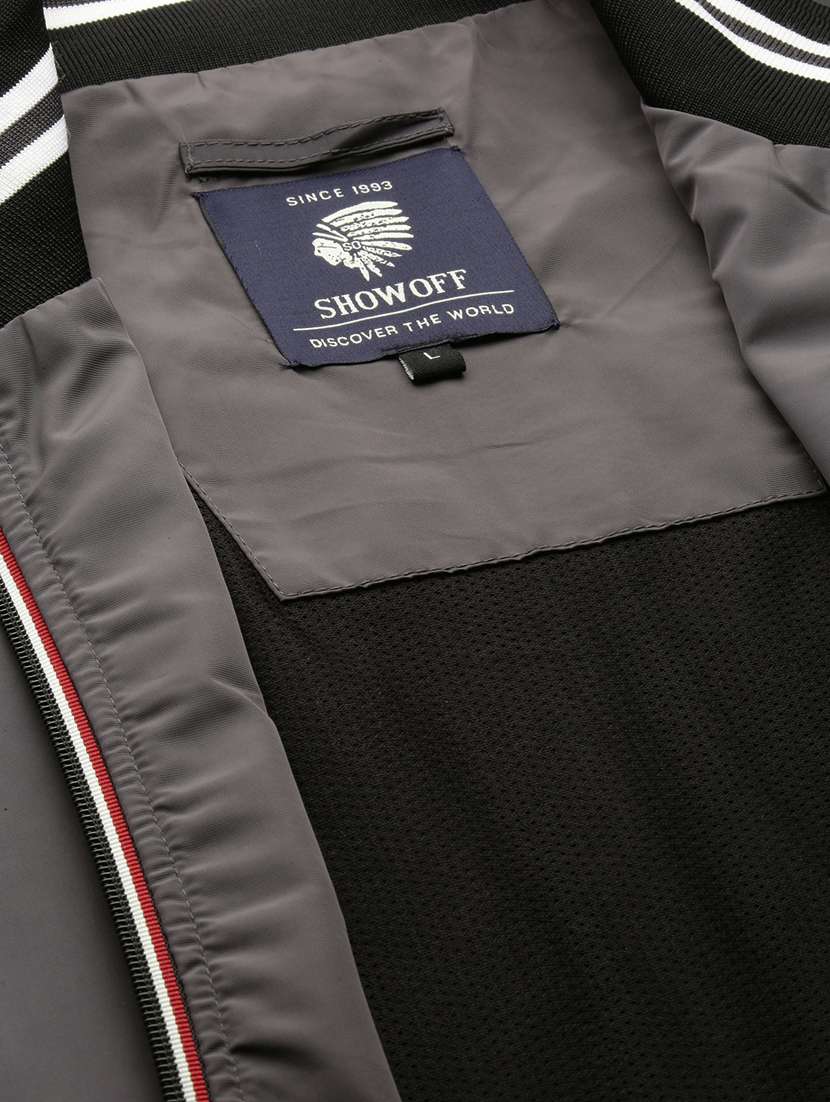 grey nylon bomber jacket - 20325248 -  Standard Image - 7