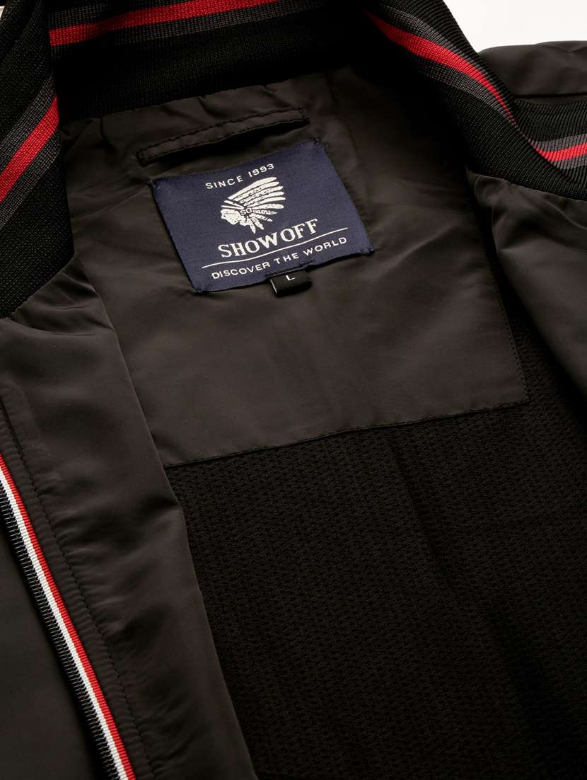 black nylon bomber jacket - 20325249 -  Standard Image - 7