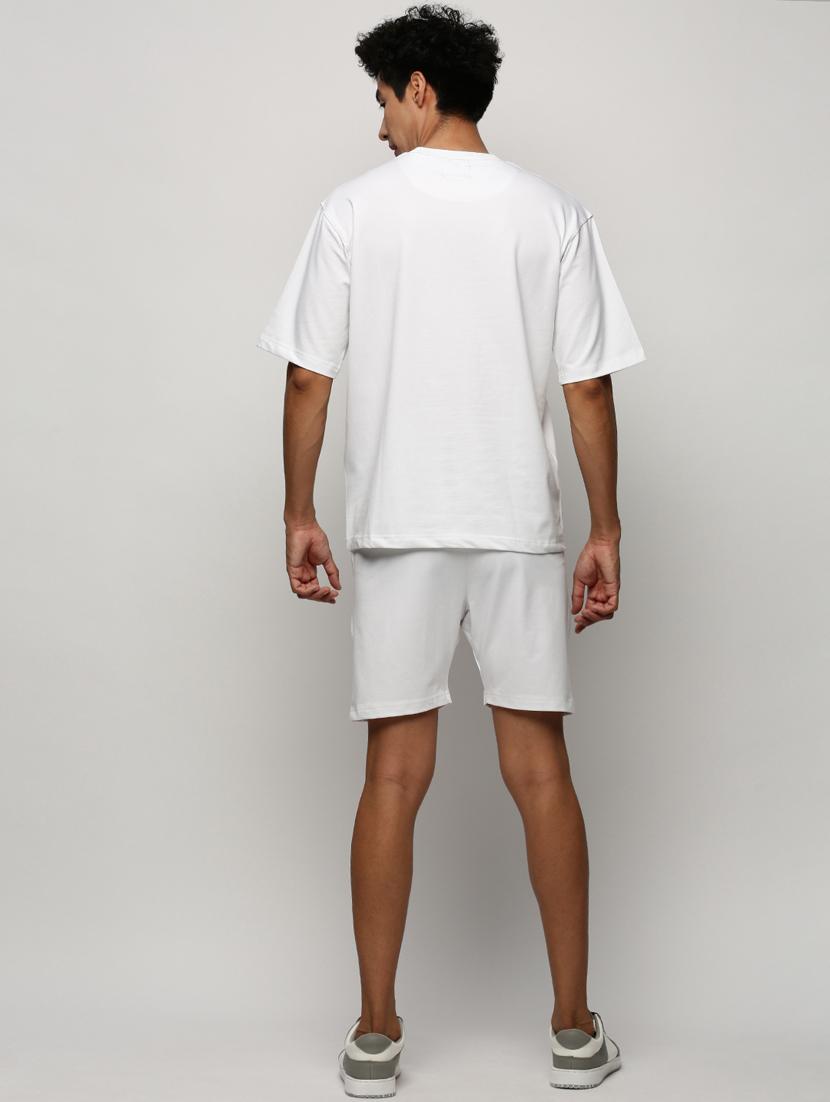 men round neck solid co-ord set - 20325257 - Standard Image - 2