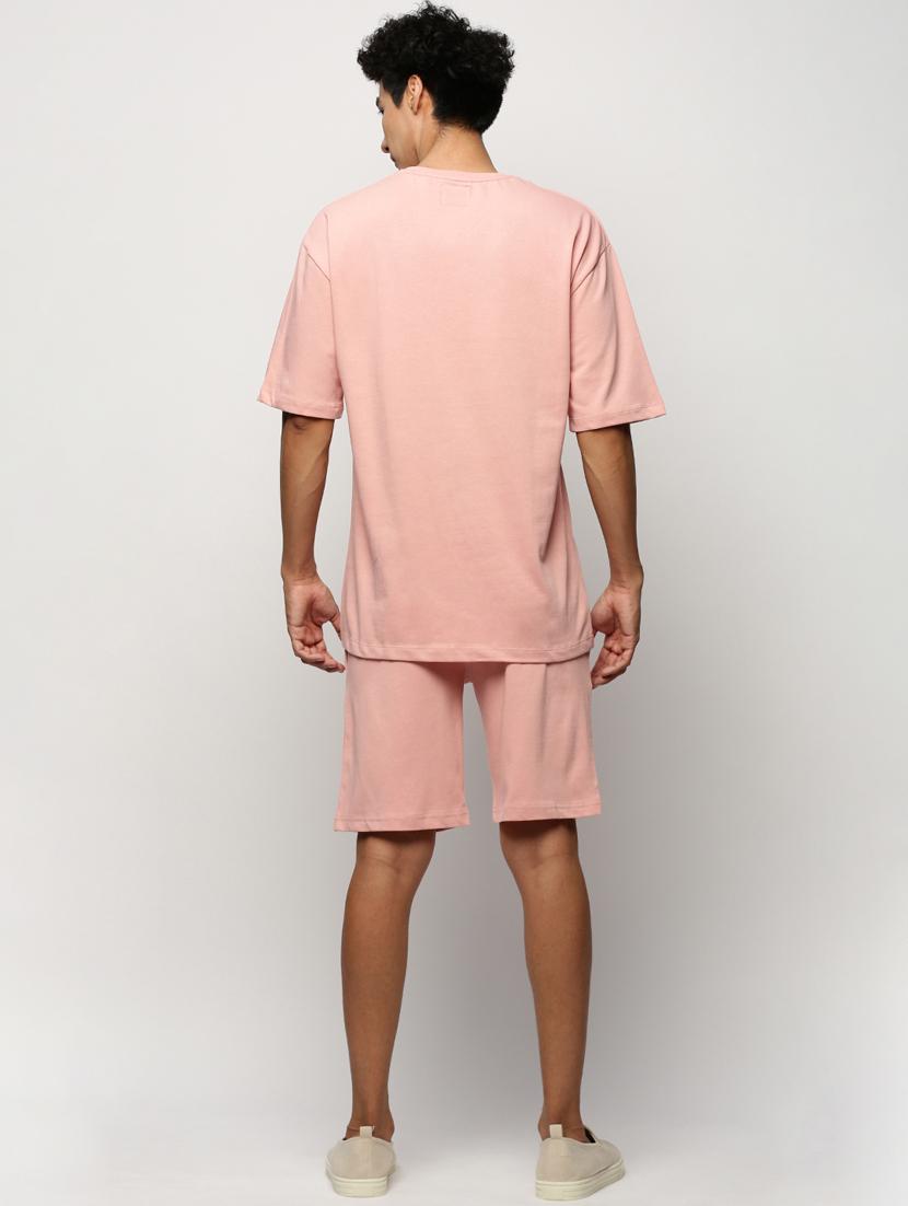 men round neck shorts & t-shirt co-ord set - 20325291 - Standard Image - 2