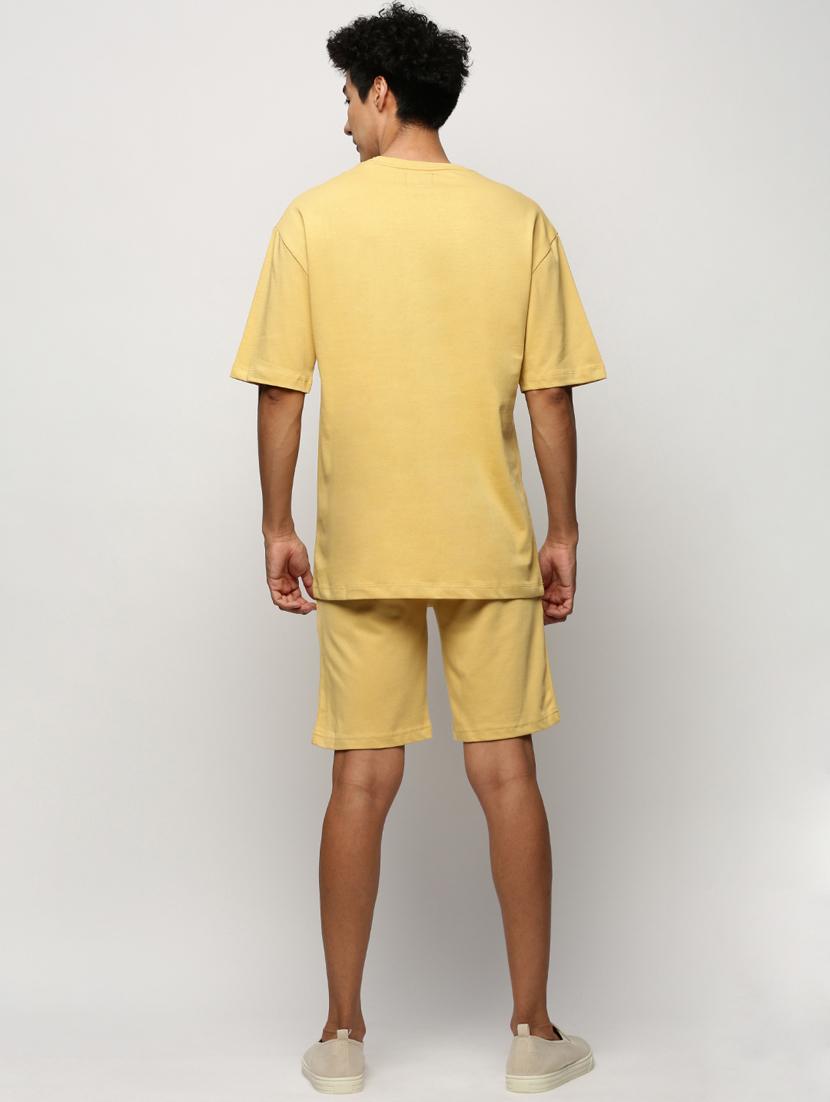 men round neck shorts & t-shirt co-ord set - 20325295 - Standard Image - 2