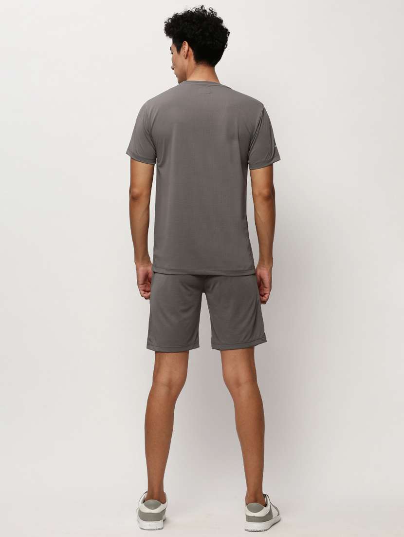 men round neck shorts & t-shirt co-ord set - 20325313 -  Standard Image - 2