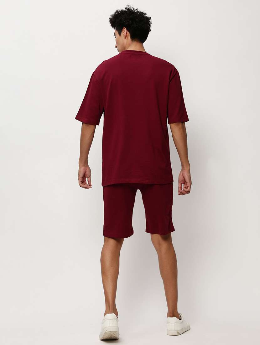 men red typographic print co-ord set - 20325326 - Standard Image - 2