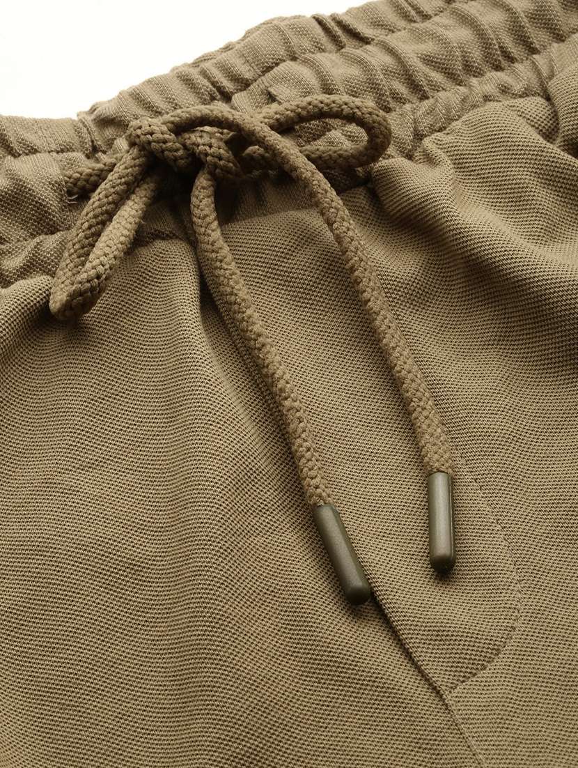 men olive typographic print co-ord set - 20325327 -  Standard Image - 7