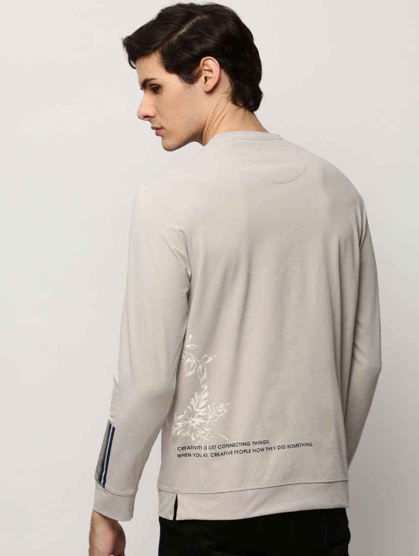 mens chest print sweatshirt - 20325349 - Standard Image - 2