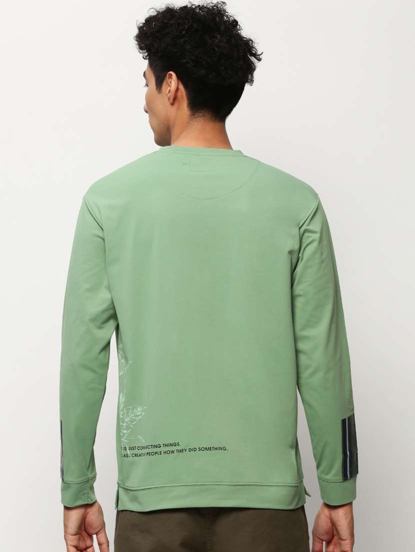 mens chest print sweatshirt - 20325351 - Standard Image - 2