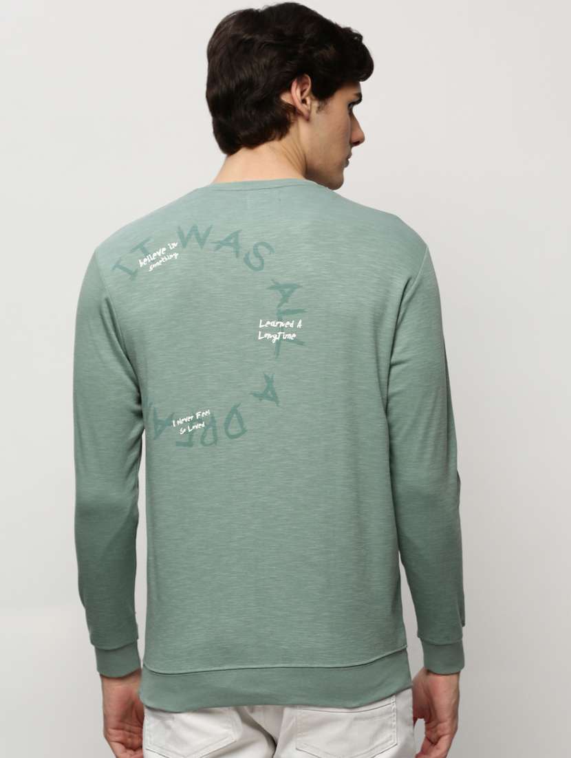 mens front print sweatshirt - 20325354 - Standard Image - 2