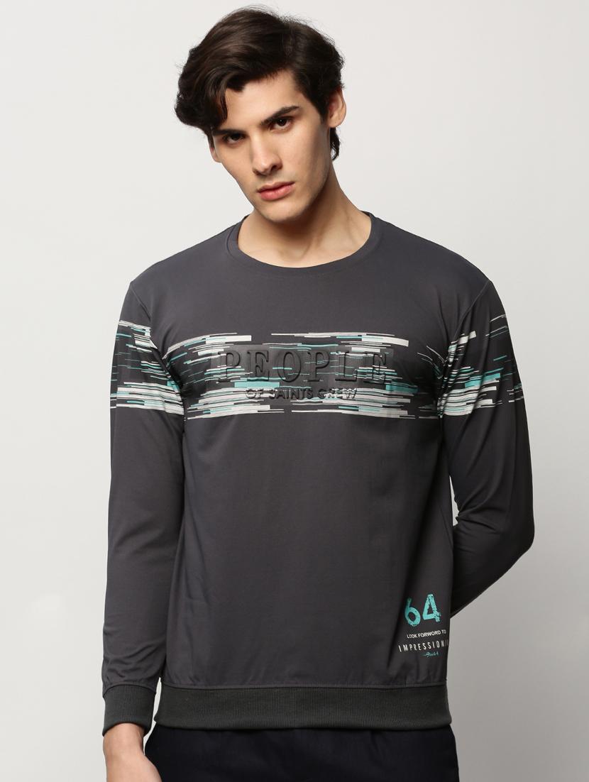 mens chest print sweatshirt - 20325370 - Zoom Image - 0