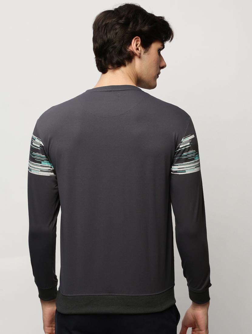 mens chest print sweatshirt - 20325370 - Standard Image - 2