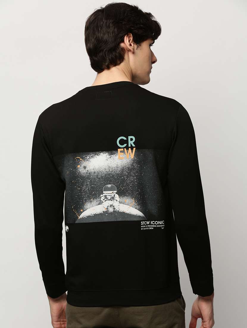 men long sleeves front & back printed sweatshirt  - 20325371 -  Standard Image - 2