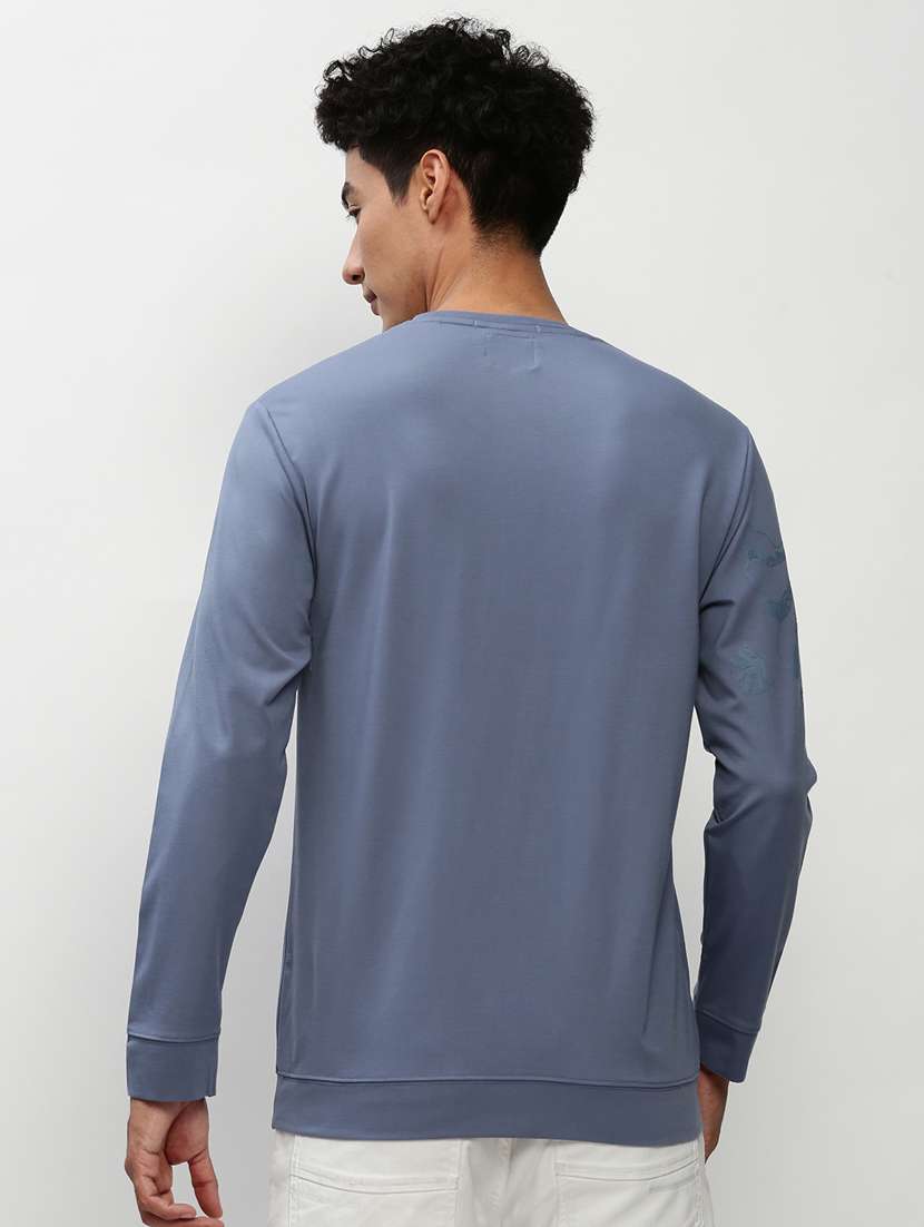 mens placement print sweatshirt - 20325392 -  Standard Image - 2