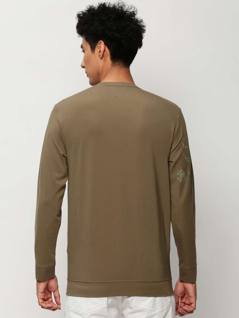 mens front print sweatshirt - 20325393 -  Standard Image - 2