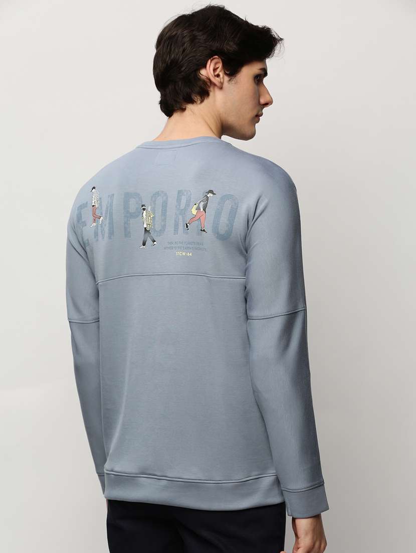 mens placement print sweatshirt - 20325397 -  Standard Image - 2