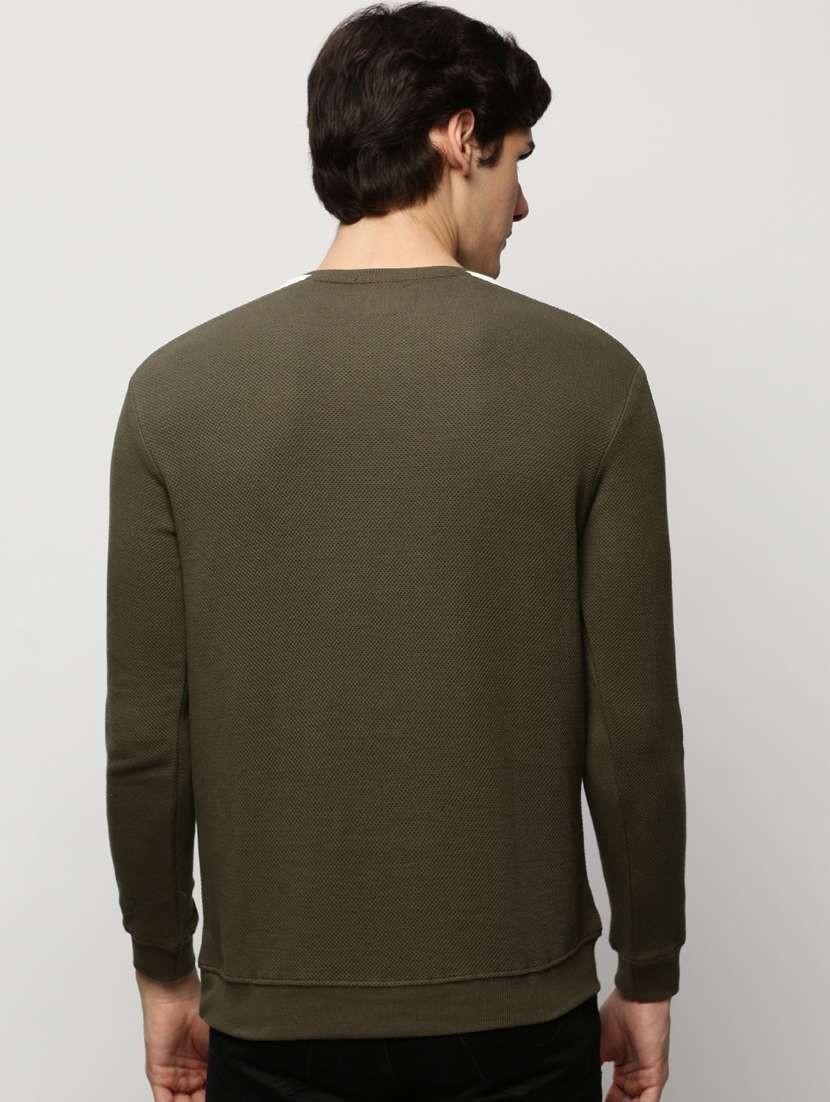 mens color block sweatshirt - 20325401 - Standard Image - 2