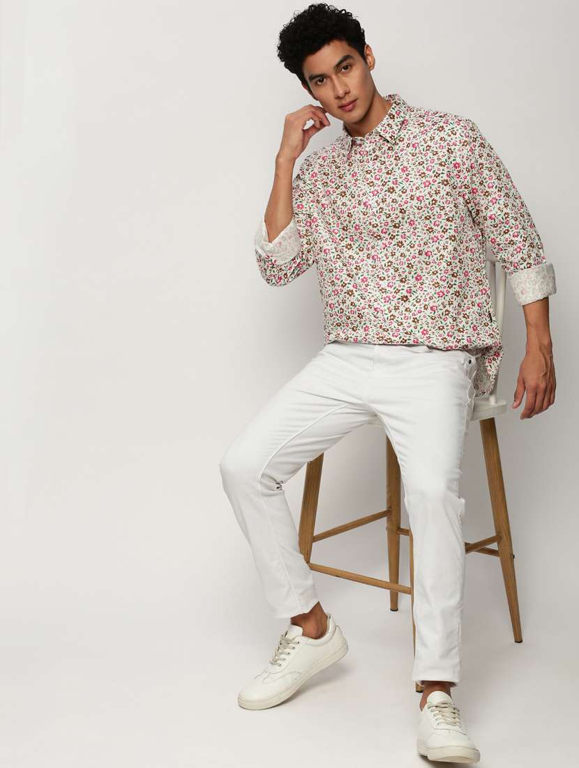 Mens Florals Casual Shirt