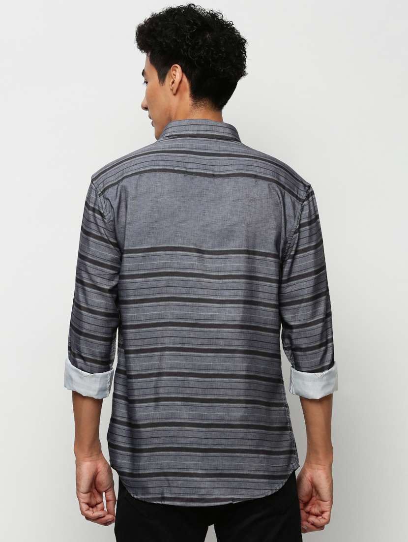 mens stripes casual shirt - 20325432 -  Standard Image - 2