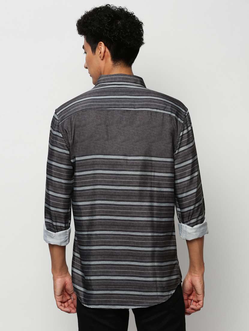 mens stripes casual shirt - 20325433 -  Standard Image - 2