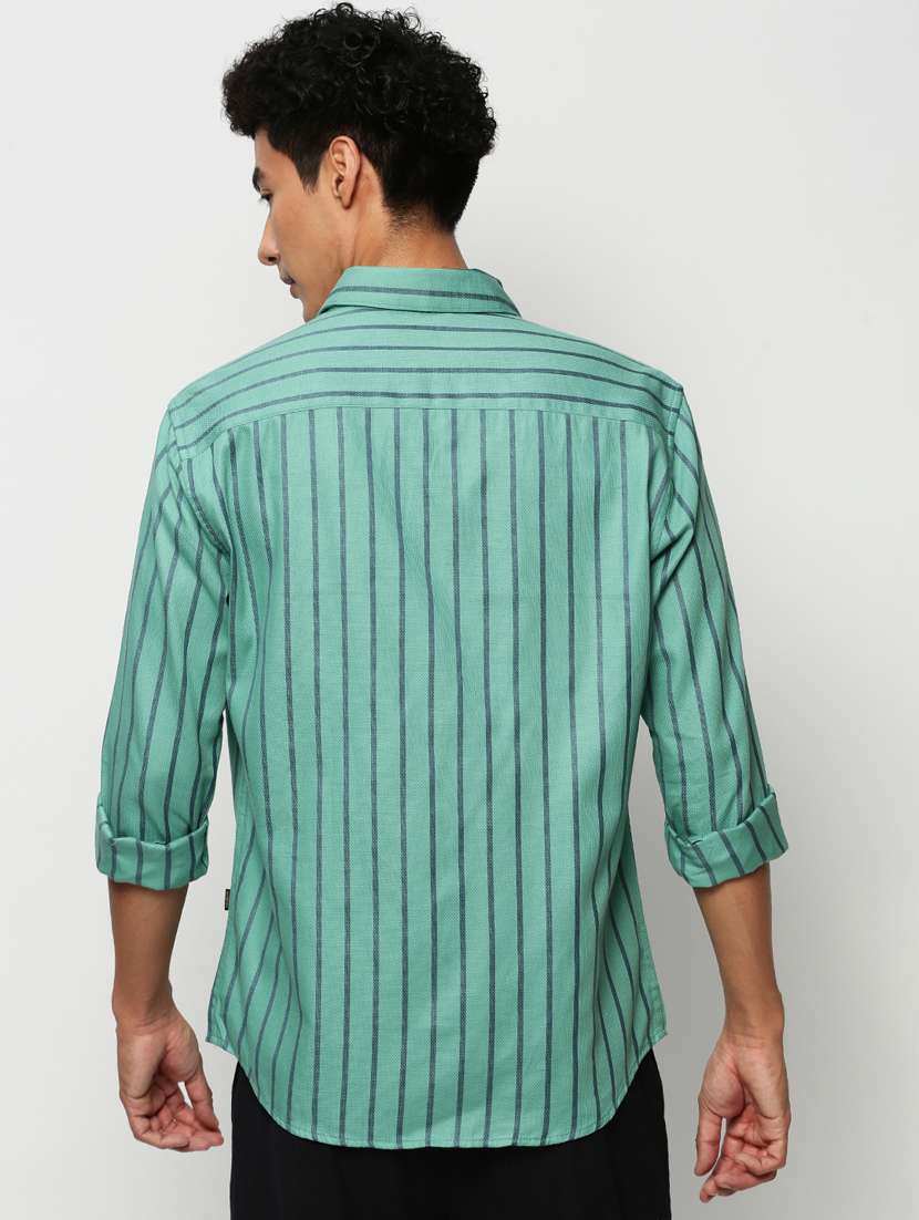 mens stripes casual shirt - 20325461 -  Standard Image - 2
