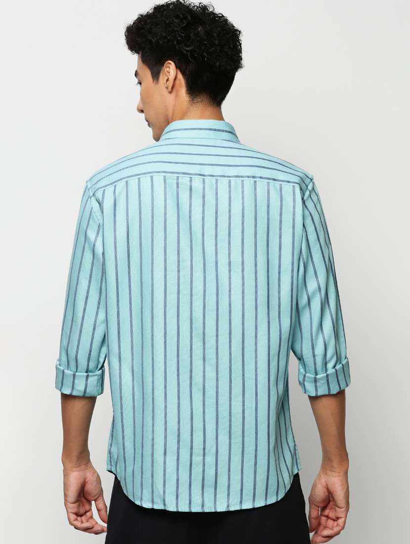 mens stripes casual shirt - 20325462 -  Standard Image - 2