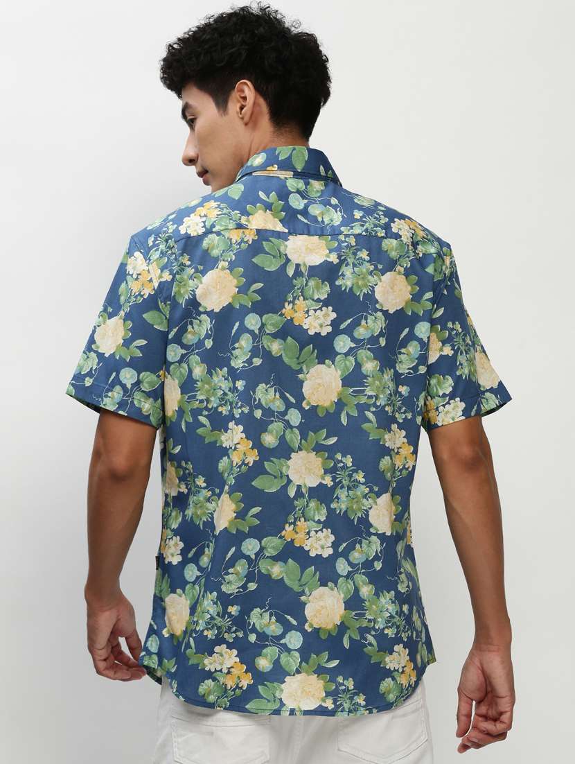 mens florals casual shirt - 20325465 - Standard Image - 2