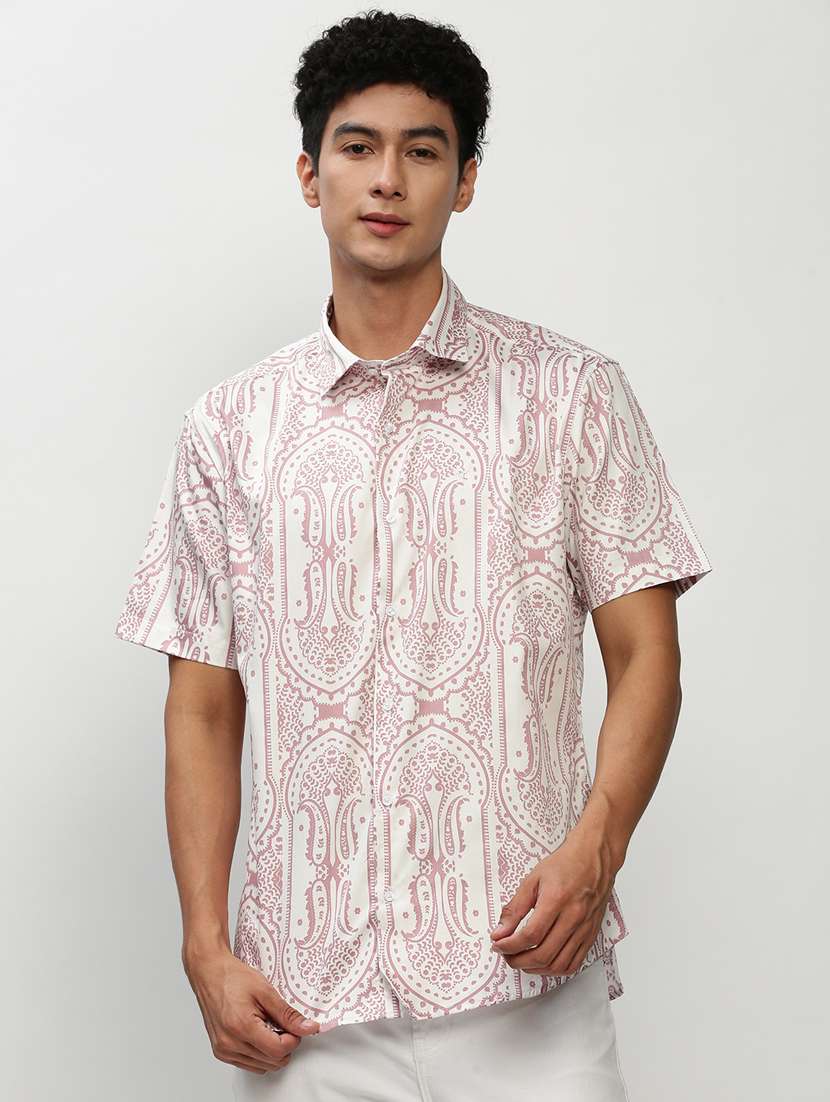 mens paisley casual shirt
